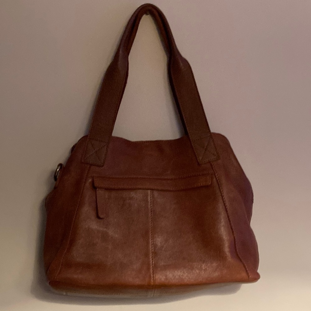 Vilenca genuine leather purse soft chestnut brown